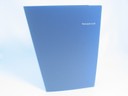 WO25684 - A4 Angled Polyprop Folder Clear Frosted Outer Screen Printed In One Colour, Plain Blue Polyprop Inner - Pennant Grill