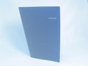 WO25684 - A4 Angled Polyprop Folder Clear Frosted Outer Screen Printed In One Colour, Plain Blue Polyprop Inner - Terrace Grill